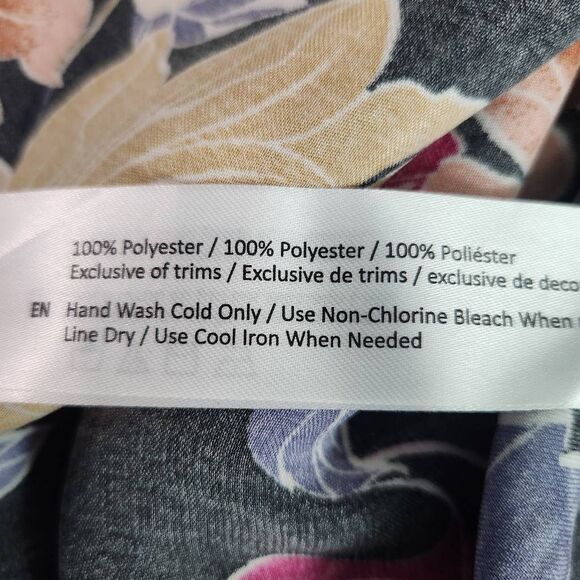 Band of the Free Black Floral Boho Midi Slip Skirt Size XS NWT Black Boho Skirt - Picture 9 of 10